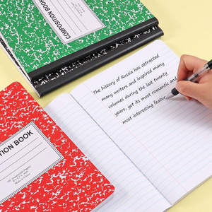 Foska - Paquete de 6 Cuadernos de Composición de 100 Hojas con Rayas Anchas en Colores Surtidos de Mármol para Múltiples Materias, Toma de Notas y Tareas - Product Image 4