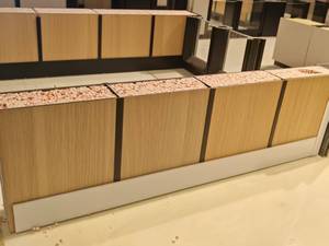 Mur de bureau modulaire artificiel démontable mur solide système de cloison de bureau panneau de cristal de carbone mur pour hôtel club de santé - Product Image 5