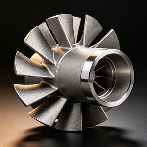 Impression 3D sur mesure d'impeller de turbine en alliage de titane SLM, service de fabrication additive OEM ODM pour l'aérospatiale - Product Image 1