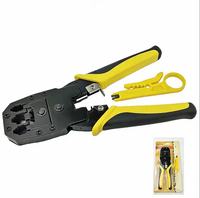 Pince à sertir multifonctionnelle pour connecteurs RJ45, RJ11, RJ12, pour câbles LAN Cat6, Cat5e, réparation de réseaux informatiques