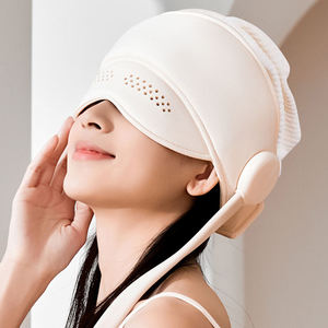 Masseur de tête sans fil rechargeable OEM HD-01 avec fonctions de chauffage infrarouge, batterie <span class=keywords><strong>au</strong></span> lithium, conçu pour soulager les zones de la tête et des yeux - Product Image 2