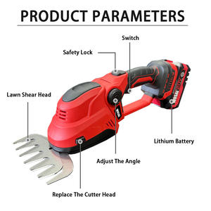 Cortadora de Césped Inalámbrica Recargable 2 en 1 de 20 V, Cortadora de Setos Eléctrica de Mano, Mini Recortadora de Arbustos, Cortadora de Cepillo 550 Nueva - Product Image 4
