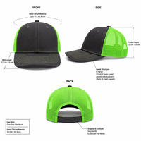 Casquette Snapback 6 Panneaux Vierge de Haute Qualité avec Logo Brodé Personnalisé, Patch en Cuir, Style Hip Hop, Casquette Trucker en Maille Vierge pour Homme