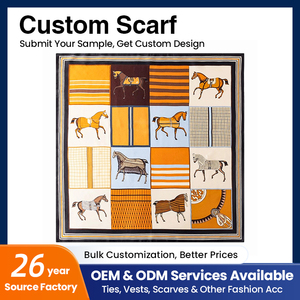 Pañuelo de Seda Personalizado para Mujer, Pañuelo de Satén para Cabeza, Cuello y Cabello, 21'' Cuadrado, Accesorios para Bolso, Pañuelos Estilo Western - Product Image 2