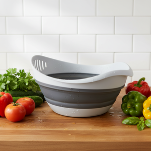 <span class=keywords><strong>Escurridor</strong></span> <span class=keywords><strong>de</strong></span> Cocina Ovalado Plegable y Colgante para Lavar Frutas, <span class=keywords><strong>Verduras</strong></span> y Arroz, Diseño Simple y Moderno - Product Image 6
