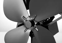 Ventilateur d'évacuation silencieux EcoFan à 4 pales pour poêle à granulés écologique d'intérieur, alimenté par la chaleur, pour autres chauffages domestiques