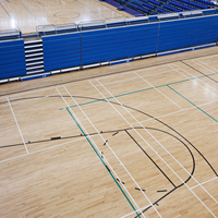 Échantillons gratuits, vente en gros d'usine, plancher en bois de bouleau pour terrain de basket-ball à emboîtement / plancher de salle de sport / plancher en bois dur d'érable pour le sport