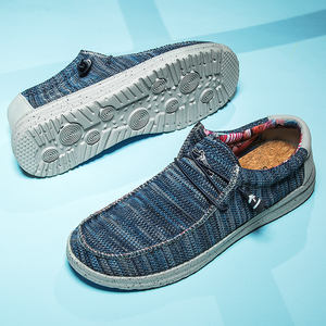 World-win-zapatos de lona para hombre, alpargatas de tela sin cordones, mocasines, 2022 - Product Image 2