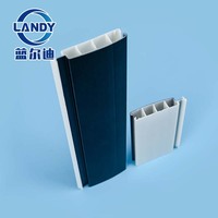 Landy Pvc 4-chamber Hollow Profile Slatted Pool Cover Waterproof UV-Shielding Electric Pool Cover PVC for Swimming Pool