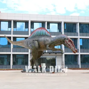 หุ่นยนต์ไดโนเสาร์ไดโนซอโริกเคลื่อนไหวได้ขนาดเท่าไดโนเสาร์ขนาดใหญ่ใช้กลางแจ้ง