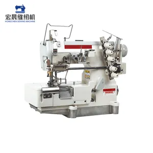 Máquina de coser industrial de cama plana de alta velocidad personalizada al por mayor, máquina de coser de enclavamiento para ropa interior