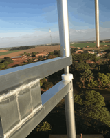 Antenne dipôle 2 baies Antenne transmetteur FM haute puissance 1000W avec chargeur 1/2 '', répartiteur de puissance