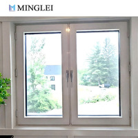 Minglei allemand Standard Triple verre aluminium inclinable tourner fenêtres maison passive fenêtres fenêtre à battants avec écrans