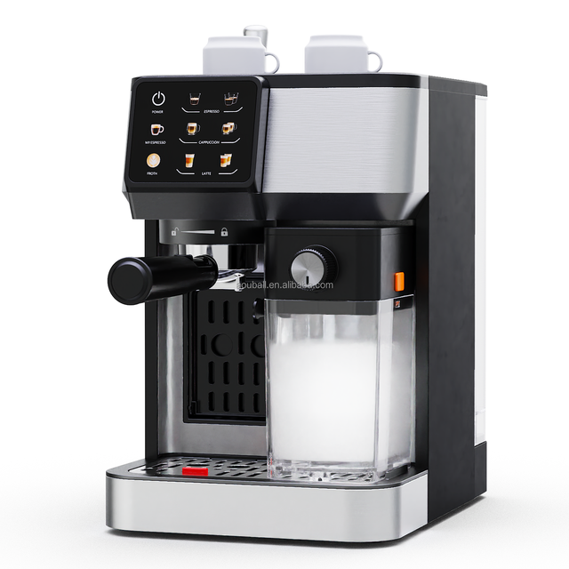 Automatic Cappuccino Espresso Coffee Machine 15Bar with Milk Tank for Wholesale & OEM