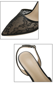 2024 Hot Sale New Elegant Lace, Women's Pointed High Heel Dress <b>Shoes</b> Wedding <b>Shoes</b> - Product Image 6