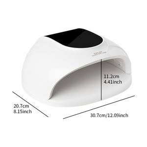Cuenta LED azul de 268W, pantalla táctil inteligente, temporizador de detección, lámpara de uñas UV para decoración de uñas, Base desmontable con batería recargable - Product Image 3
