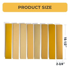 Hojas de papel de lija PSA para longboard de 2-3/4" x 16-1/2", 40 unidades, surtido de granos 40/80/120/220/320/400/600/800 - Product Image 2