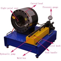Machine à sertir de tuyau hydraulique manuelle HYT-64M portable gamme de sertisseuse jusqu'à tuyau en caoutchouc de 2 pouces