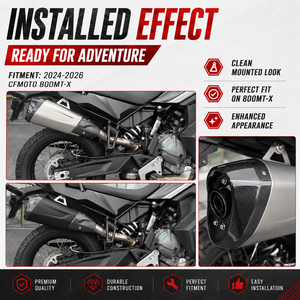 Système de silencieux d'échappement en acier inoxydable pour <span class=keywords><strong>moto</strong></span>, tuyau de liaison intermédiaire pour CFMOTO 800MT-<span class=keywords><strong>X</strong></span> 800 MTX <span class=keywords><strong>ADV</strong></span> 2024-2026 - Product Image 2