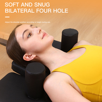 Reformer Pilates en Bois de Chêne Pliable, Lit de Fitness Commercial pour Yoga avec Chariot Rembourré en Mousse Haute Densité pour Salle de Sport