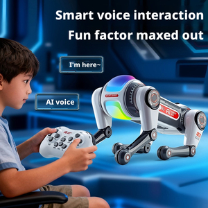 <span class=keywords><strong>Robot</strong></span> <span class=keywords><strong>Chien</strong></span> <span class=keywords><strong>Jouet</strong></span> Interactif en Plastique avec Lumières LED, Musique, Chant, Danse, Interaction Vocale, Programmable, Télécommande, Éducatif - Product Image 3