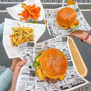 Custom Eco-Friendly Biodegradable Sandwich Kraft Grease Proof Baking French Fries Burger Packaging <b>Wrapping</b> <b>Food</b> <b>Paper</b> - Product Image 2