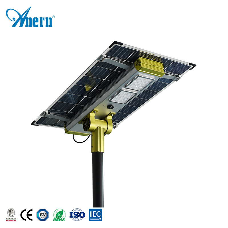 IP65 iluminación al aire libre de alta potencia proyecto en un 100W integrada luz Solar LED de calle