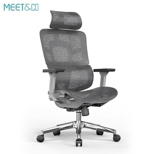 Chaise de bureau de direction de luxe en promotion avec dossier ergonomique en maille, pivotante et moderne, offrant un soutien dorsal confortable - Product Image 2