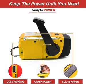 Radio Portátil de Emergencia 2000 con Manivela, Linterna LED, Onda Corta AM/FM, Multiusos, Cargador Solar y Meteorológico - Product Image 6