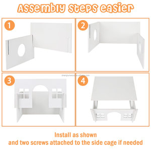 Piccola capanna per criceti in legno di animali per interni ed esterni gabbia per criceti riccio casa ventilata capanna in legno per criceti - Product Image 4