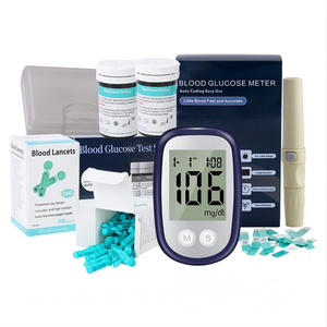 Kit de Glucómetro para Medir el Azúcar en Sangre con Tiras Reactivas, Lancetas, Medidor de Glucosa en Sangre, Dispositivo para Pruebas de Azúcar en Sangre - Product Image 5