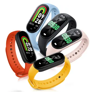 Thiết bị đeo được thiết bị tập thể dục Tracker mi M8 M7 M6 M5 M4 ban nhạc Smartwatch Smartband reloj inteligente Đồng hồ đeo tay dây đeo cổ tay Vòng đeo tay