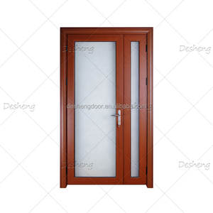 Porte française en aluminium et verre pour maison, porte extérieure en acier, porte française en arc - Product Image 2