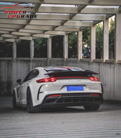 M Style demi-Fiber de carbone voiture pare-chocs avant menton garde-boue fusées moteur capot large Kit de carrosserie pour Porsche Panamera 971