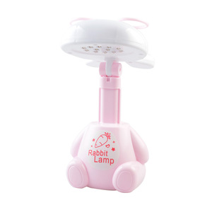 Rabbit Lamp <b>Mini</b> <b>Desk</b> Night Light LED Plastic Tap Control USB Powered 25000 Hours Lifespan Modern Design - Product Image 3