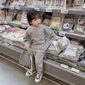 Vêtements pour enfants en gros : Ensembles de survêtements décontractés unis pour filles, tenues de jogging unisexes pour enfants, collection automne - Product Image 3