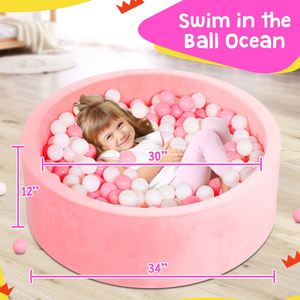 Piscine à balles rose clair pour bébés et enfants, intérieur/extérieur, capacité <100 kg, pour maison et centres commerciaux - Product Image 6