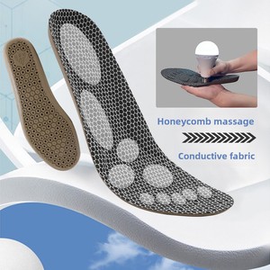 Semelles conductrices alvéolées pour absorption des chocs au talon, semelles <span class=keywords><strong>de</strong></span> massage des pieds optimales, semelles orthopédiques <span class=keywords><strong>de</strong></span> soutien <span class=keywords><strong>de</strong></span> la voûte plantaire pour chaussures - Product Image 3
