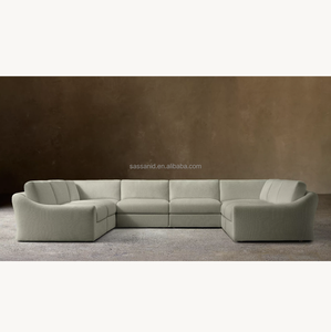 Sofá Modular Sassanid OEM de <span class=keywords><strong>8</strong></span> Piezas en Forma de U, Estilo Postmoderno Italiano, Hecho a Mano, con Respaldo Bajo <span class=keywords><strong>Jennifer</strong></span> - Product Image 1