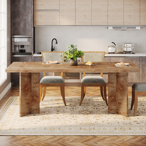 <span class=keywords><strong>Table</strong></span> à manger moderne pour <span class=keywords><strong>4</strong></span> à <span class=keywords><strong>6</strong></span> <span class=keywords><strong>personnes</strong></span>, <span class=keywords><strong>table</strong></span> de <span class=keywords><strong>cuisine</strong></span> rectangulaire en bois de 63 pouces, grand plateau de <span class=keywords><strong>table</strong></span>, pieds robustes, meubles de maison, hôtel - Product Image 3