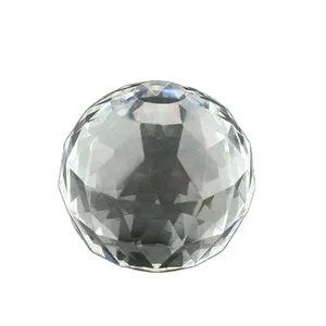 厂家供应多面中空水晶球水晶装饰玻璃球吊灯装饰水晶球玻璃球
