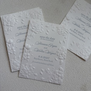 Premium Sculpted <b>Embossing</b> Letterpress Printing Wedding Greeting <b>Card</b> Art Paper Cotton Paper - Product Image 3