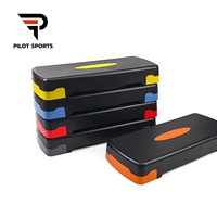 Plateforme de step aérobique réglable en hauteur sur 3 niveaux, 68 cm, antidérapante, pour la maison, la salle de sport, le yoga et l'entraînement cardio