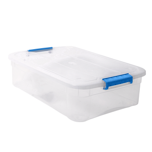 PP <b>Storage</b> <b>Box</b> Solid Plus 20L Transparent Kitchen Container <b>with</b> <b>Lid</b> for Home Organization - Product Image 1