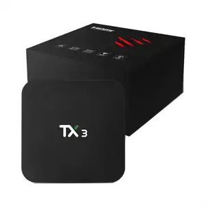 オリジナルのTanixTX3ミニAndroid9.0 Amlogic s905x34 gb/32GBは、B-TテレビボックスTx3 s905x3 4G 64G WIFで音声リモコンをサポートします