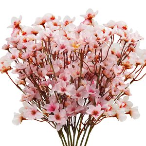 <b>Artificial</b> Peach Blossom Branches Silk Fake Flowers Decorative <b>Artificial</b> Peach <b>Tree</b> for Home and Scene Decoration - Product Image 1