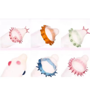 Condones con Espículas para Pene, para Hombres Adultos, Ultrafinos, de Lujo, Impermeables, con Sensación Real de Vagina, Estimulación Natural, Látex Natural - Product Image 3