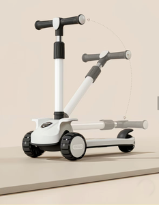 Patinete Infantil Flash Wheel con Tres <span class=keywords><strong>Ruedas</strong></span> de PU, Asiento Plegable, Altura Ajustable, Multifuncional, para Niños - Product Image 3