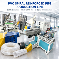 Machine d'extrusion de tuyaux en PVC en spirale haute vitesse pour conduites électriques