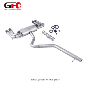 Audi <span class=keywords><strong>Q3</strong></span> FWD 1.4T TFSI (2017) ระบบไอเสียแบบวาล์ว-ส่วนกลางและด้านหลังถังเดี่ยวทางออกคาร์บอนไฟเบอร์ - Product Image 4